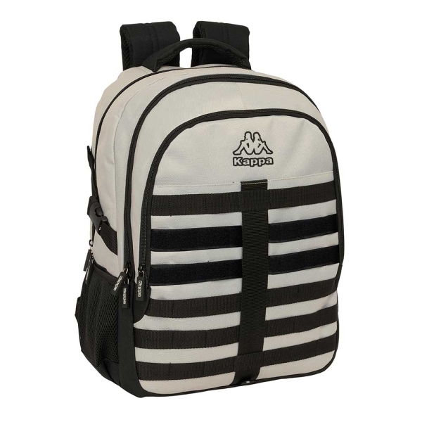 safta kappa grey mochila para portatil hasta 15.6" bolsillo antirrobo ergonomica cinta para maleta 340x150x460mm color negro y gris