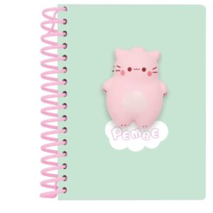 safta pembe the pink cat bloc de notas con anillas frontal antiestres 135x19x179mm color menta
