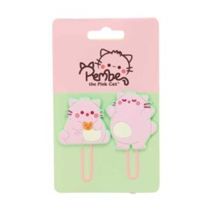 safta pembe the pink cat pack de 2 clips 75x125mm color rosa