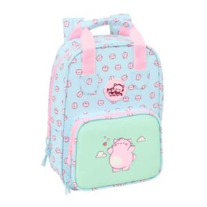 safta pembe the pink cat mochila infantil bolsillo frontal tarjeta id hombreras acolchadas asa forrada 4.5l 200x80x280mm color azul claro