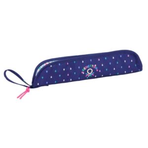 safta benetton drop portaflautas interior acolchado alojamiento para varilla asa lateral borde reforzado 0.6l 370x20x80mm color azul oscuro