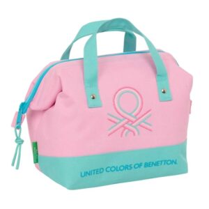 safta benetton dolce neceser de 5.8l cremallera asa lateral interior forrado 265x125x175mm color rosa pastel