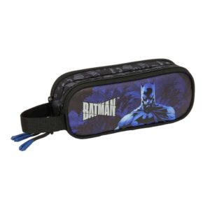 safta batman portatodo 2 compartimentos con cremalleras asa lateral 1l 210x60x80mm color negro