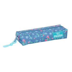 safta frozen portatodo cremallera goma elastica 0.53l 220x70x40mm color azul