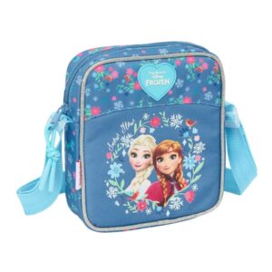 safta frozen bolsito con bandolera 1l ideal para uso diario ligero y practico 160x40x180mm color azul