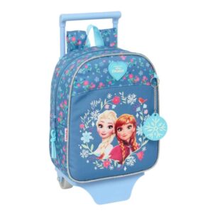 safta frozen mochila con carro tarjeta id asa superior mochila extraible carro resistente 6l 220x100x270mm color azul