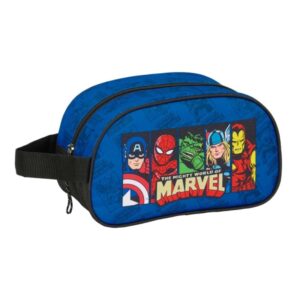 safta avengers neceser de 5l cremallera asa lateral adapatable a carro 260x120x150mm color azul oscuro
