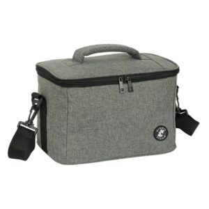 safta minnie mouse grey bolsa isotermica porta alimentos 9.2l cremallera asa acolchada bandolera ajustable repelente al agua asa superior 290x180x190mm color gris