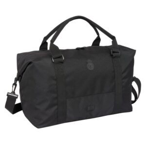safta real madrid premium bolsa de deporte bandolera ajustable cierre de iman interior forrado cremalleras bidireccionales asa forrada 43.35l 500x220x290mm color negro