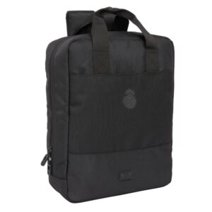 safta real madrid premium mochila para portatil hasta 13.3" cremallera conector usb hombreras acolchadas cinta ajustable compatible con maleta 290x110x390mm color negro