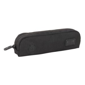 safta real madrid premium portatodo cremallera bolsillo frontal 0.5l 210x40x60mm color negro