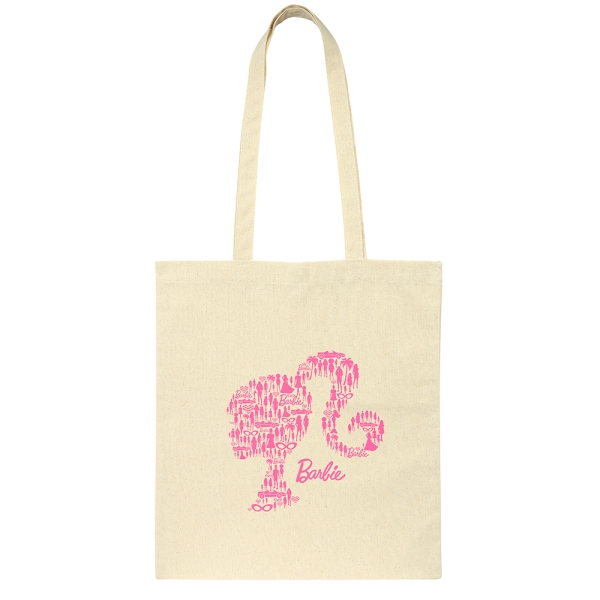 safta barbie tote bag bolsa de tela asas de mano color beige
