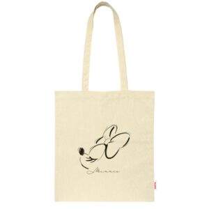 safta minnie mouse tote bag bolsa de tela asas de mano color beige
