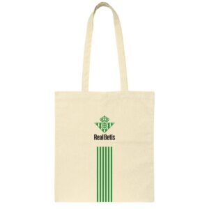 safta real betis balompie tote bag bolsa de tela asas de mano color beige