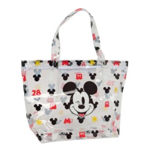 safta mickey mouse beach bolso grande cremallera bolsillo interior asas superiores 31l ideal para compras y viajes 540x170x350mm color blanco
