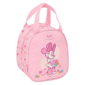 safta minnie mouse baby neceser termo de 5.85l interior forrado en aluminio asa superior 190x140x220mm color rosa