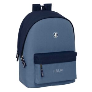 safta el pulpo mochila para portatil hasta 15.6" alojamiento antirrobo conector usb base acolchada ergonomica asa superior 310x180x440mm color azul oscuro
