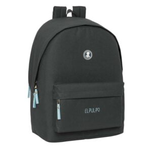 safta el pulpo grafito mochila para portatil hasta 15.6" alojamiento antirrobo conector usb capacidad 24.55l bolsillo frontal base acolchada asa superior 310x180x440mm color negro