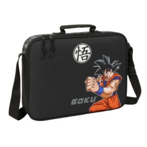 safta dragon ball maletin con cremallera bandolera ajustable asa forrada doble tirador fondo semirigido 6l 380x60x280mm color negro