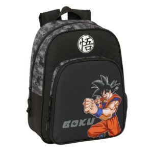 safta dragon ball mochila infantil adaptable a carro portabotellas hombreras acolchadas bolsillo frontal asa superior de transporte 9l 270x100x330mm color negro