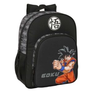 safta dragon ball mochila adaptable a carro portabotellas doble tirador en cremallera hombreras acolchadas y ergonomicas asa de mano superior 15l 320x120x380mm color negro