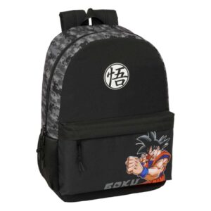 safta dragon ball mochila adaptable a carro bolsillos laterales doble tirador bolsillo frontal hombreras acolchadas asa superior 19l 300x140x460mm color negro