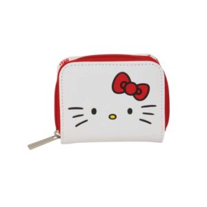safta hello kitty monedero con billetera compartimento para billetes y tarjetas cierre con iman compartimento para monedas 0.10l 110x20x95mm color blanco