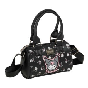 safta kuromi bolso cremallera interior forrado asas y bandolera ajustables 1.20l 160x75x100mm color negro