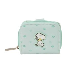 safta snoopy monedero con billetera compartimento con iman cierre con cremallera 0.10l 110x20x95mm color menta