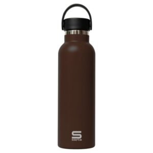 safta botella termo de 600ml acero inoxidable asa superior color marron
