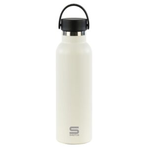 safta botella termo de 600ml acero inoxidable asa superior color blanco