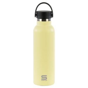 safta botella termo de 600ml acero inoxidable asa superior color amarillo