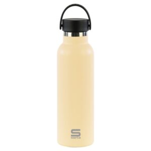safta botella termo de 600ml acero inoxidable asa superior color arena