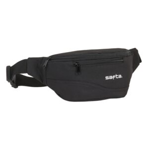 safta bolsa de cintura cremallera cintas ajustables 2.49l 230x90x120mm color negro