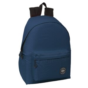 safta munich teen blue mochila para portatil hasta 14.1" 17.3l ergonomico correas ajustables 310x130x430mm color azul marino