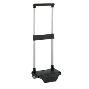 safta carro portamochilas sujecion universal material resistente ruedas de pvc modelo patentado 26x10x34cm color negro