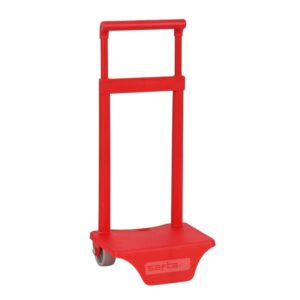 safta carro portamochilas sujecion universal material resistente: polipropileno 18x16x35cm color rojo