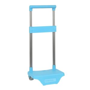 safta carro portamochilas sujecion universal material resistente modelo patentado 26x10x34cm color azul claro
