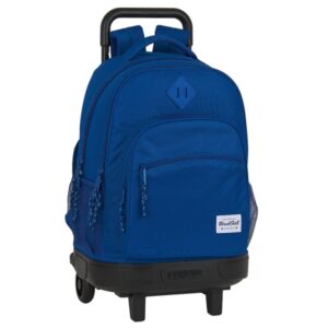 safta blackfit8 oxford mochila con carro bolsillo frontal hombreras acolchadas portabotellas asa de mano acolchada faldon cubre ruedas tarjeta id mochila extraible color azul oscuro