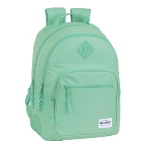 safta blackfit8 mochila con 2 compartimentos antirozaduras adaptable a carro portabotellas tirador doble hombreras ergonomicas 20l 320x150x420mm color turquesa