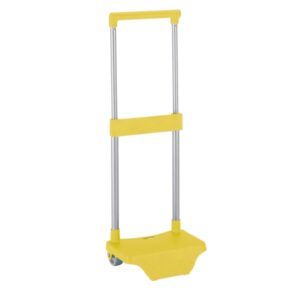 safta carro portamochilas sujecion universal material resistente modelo patentado 26x10x34cm color amarillo