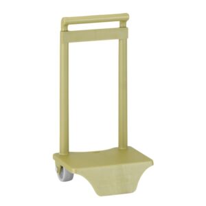 safta carro portamochilas sujecion universal material polipropileno ruedas de pvc 18x16x35cm color verde