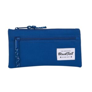 safta blackfit8 oxford portatodo bolsillo con cremallera 0.25l 220x10x110mm color azul oscuro