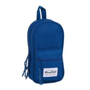 safta blackfit8 oxford plumier mochila vacio 4 compartimentos internos cremallera doble bolsillo frontal asa superior 1.4l 120x50x230mm color azul oscuro