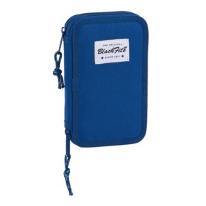safta blackfit8 oxford plumier de 2 pisos 28 piezas 1l goma lapiz boligrafo sacapuntas 10 colores 14 rotuladores 125x40x195mm color azul oscuro