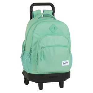 safta blackfit8 mochila con carro extraible bolsillo frontal portabotellas hombreras acolchadas asa acolchada faldon cubre ruedas tarjeta id base reforzada color turquesa