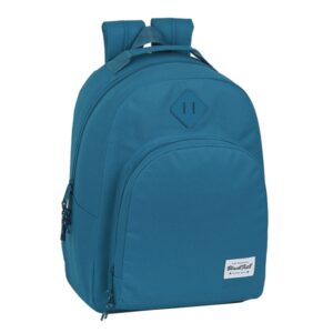 safta blackfit8 egeo mochila adaptable a carro tirador doble bolsillo frontal hombreras ergonomicas asa forrada 20.1l 320x150x420mm color azul