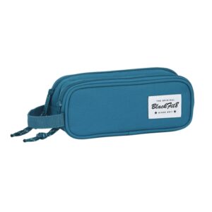 safta blackfit8 egeo portatodo 2 compartimentos con cremalleras asa lateral 1l 210x60x80mm color azul