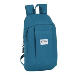 safta blackfit8 egeo mini mochila hombreras acolchadas espalda ergonomica asa superior compacta y ligera 8.5l 220x100x390mm color azul