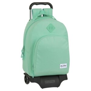 safta blackfit8 mochila con carro bolsillo frontal doble tirador hombreras acolchadas asa forrada mochila extraible 20.1l 320x150x420mm color turquesa